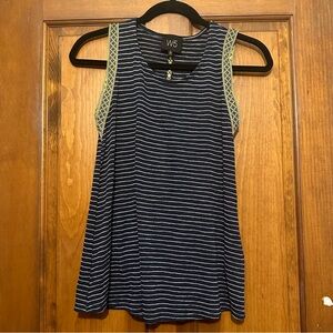 W5 Striped Pattern Tank Top